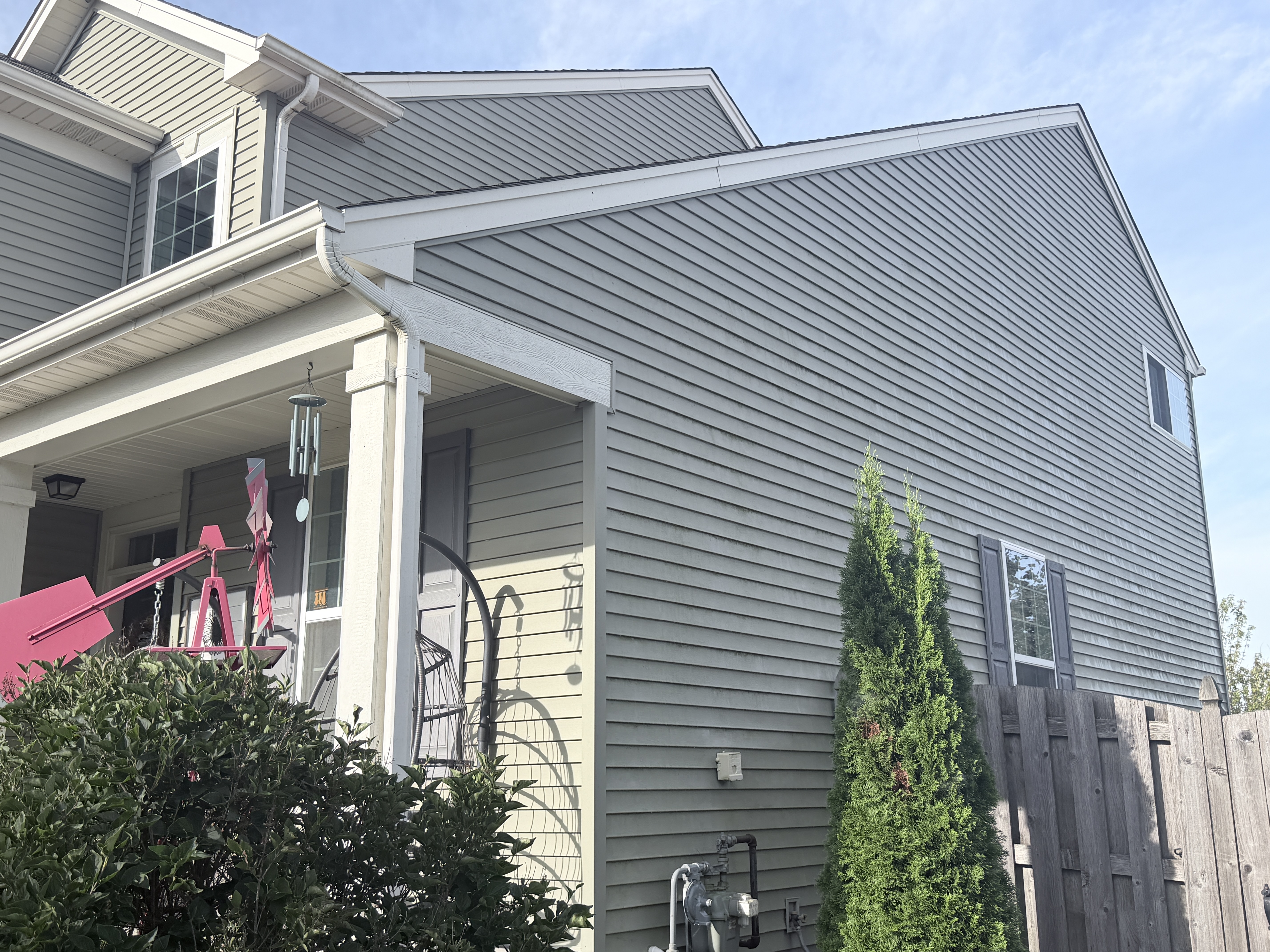 Before House Washing project in Volo, IL