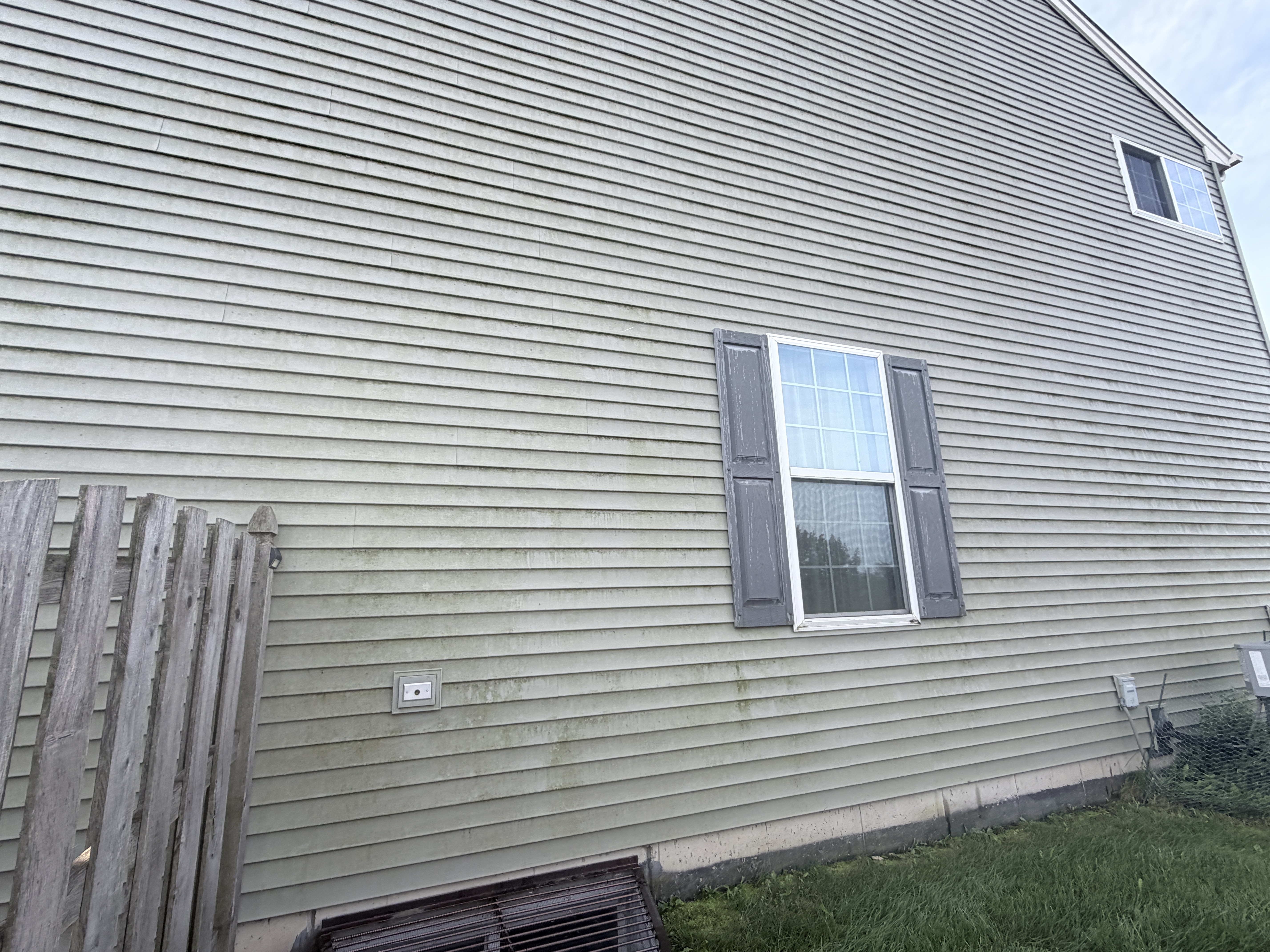 Before House Washing project in Volo, IL