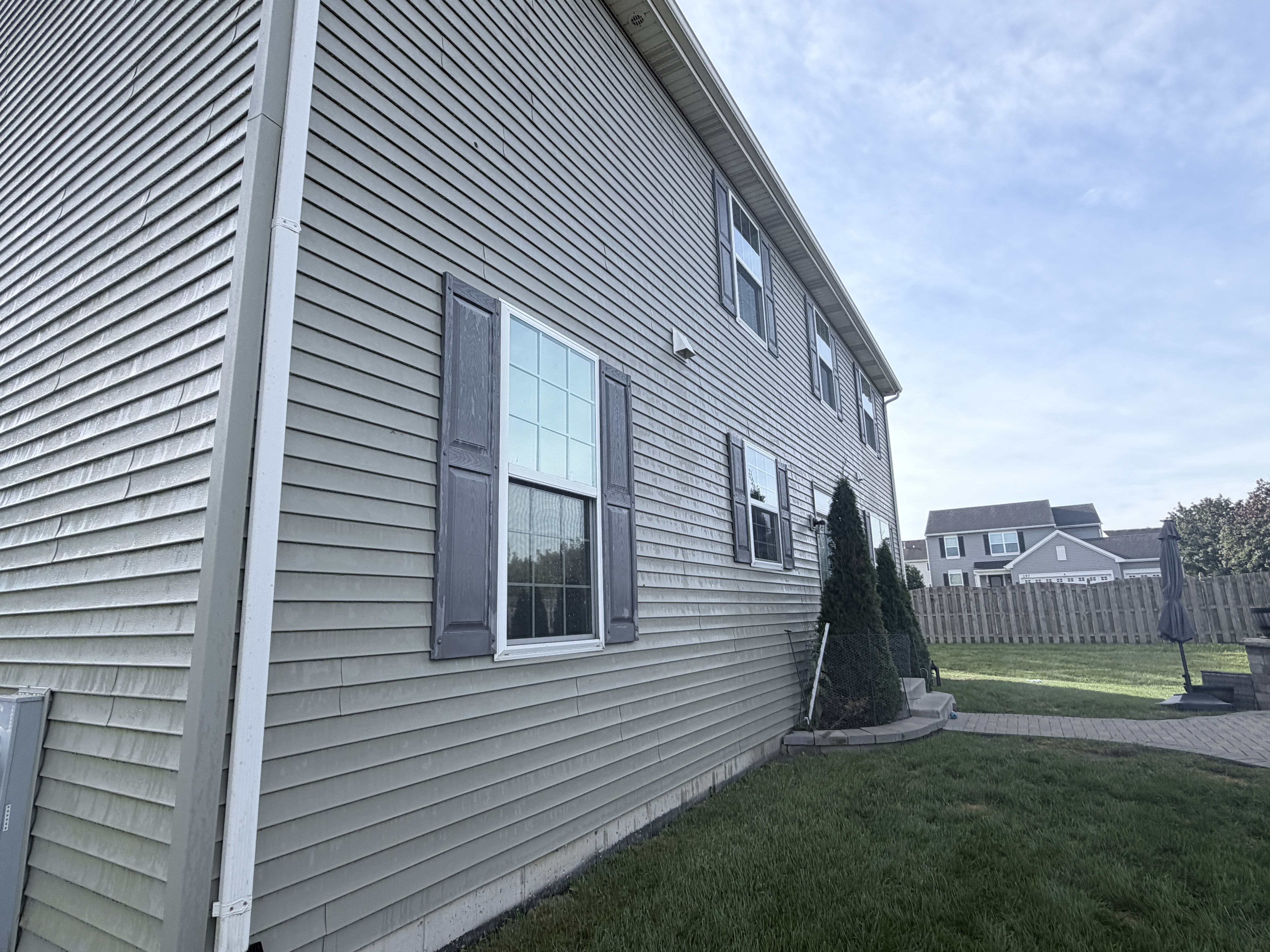 Before House Washing project in Volo, IL