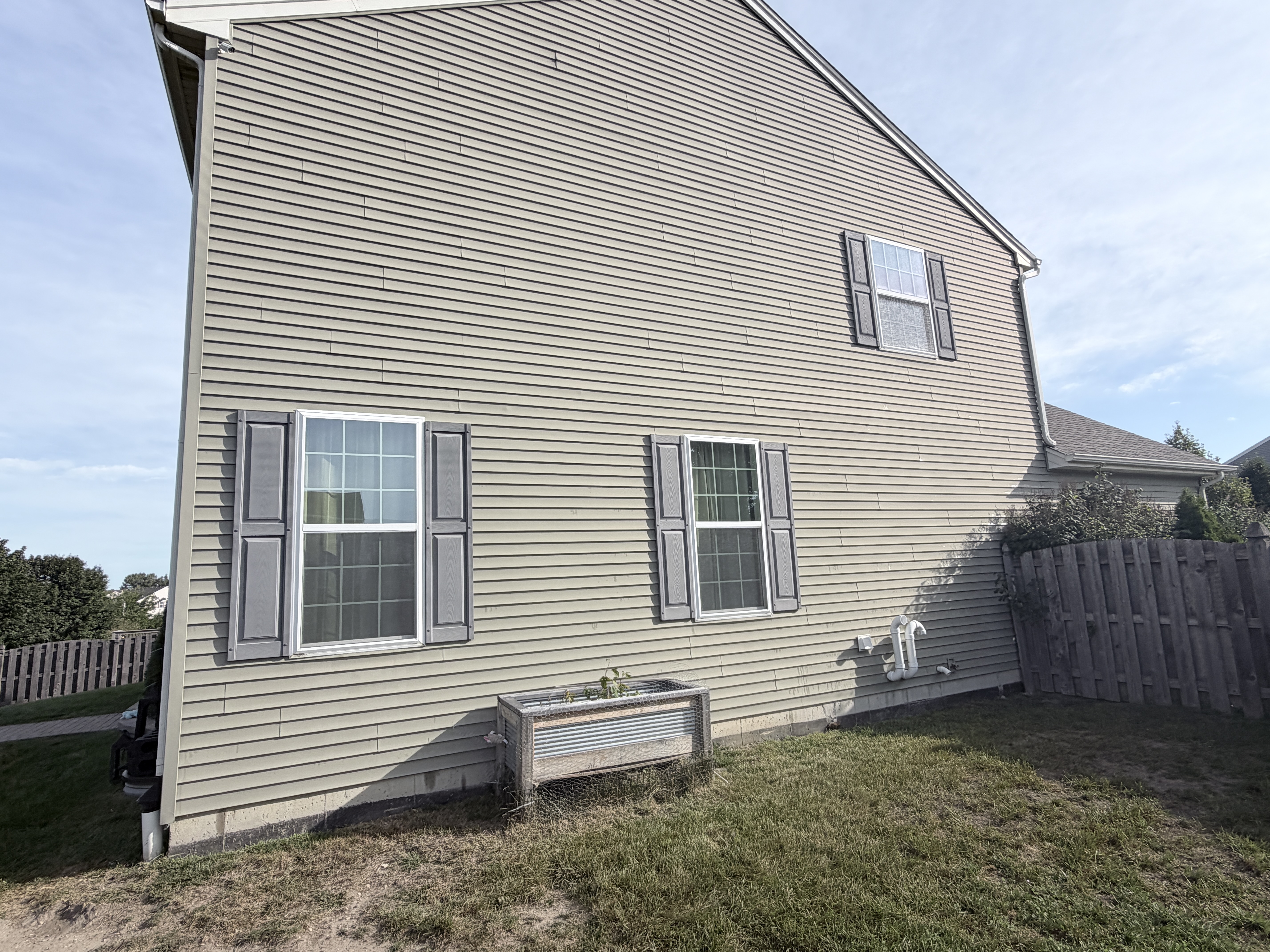 Before House Washing project in Volo, IL