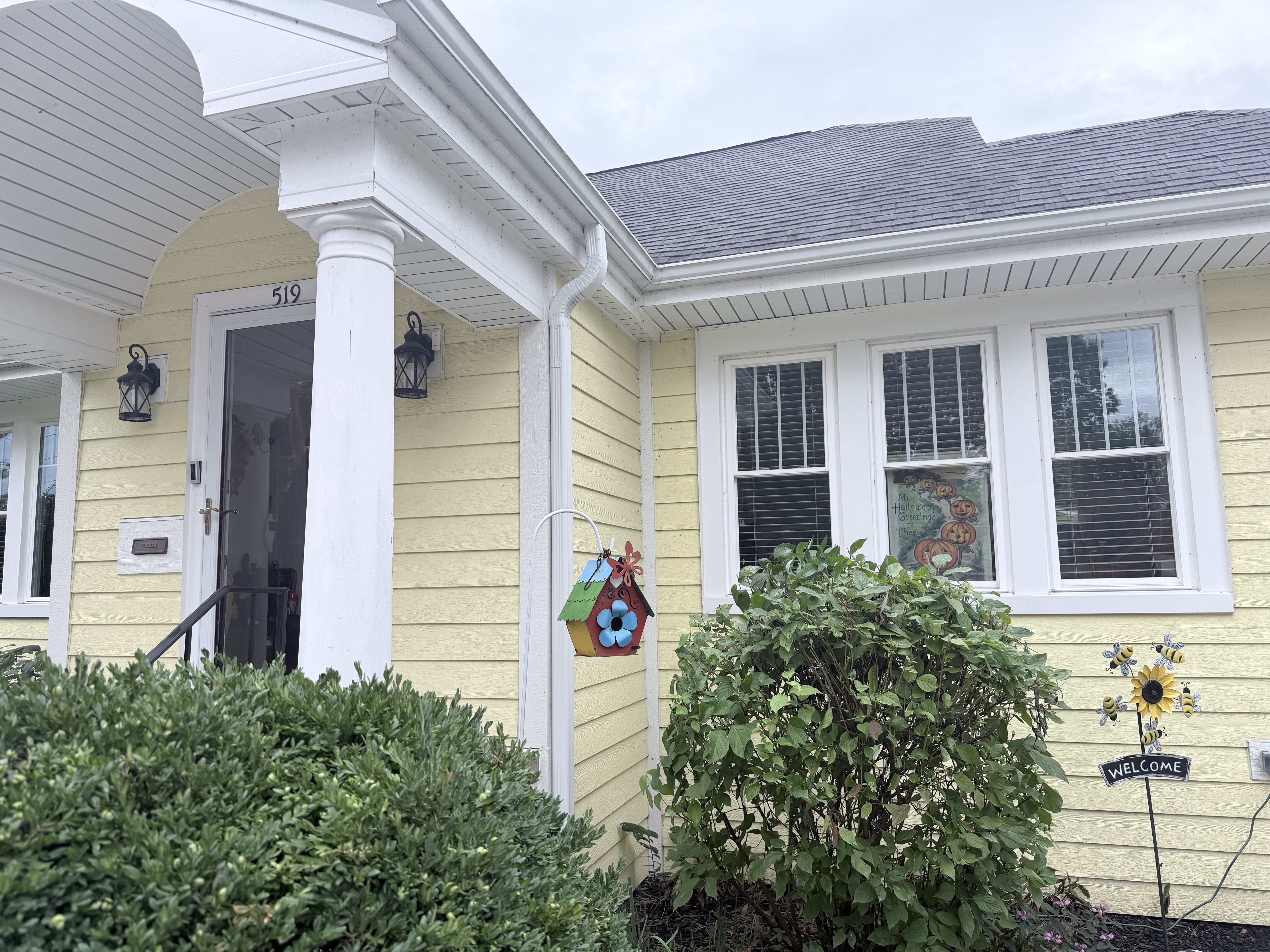 Before House Washing project in Kenosha, WI