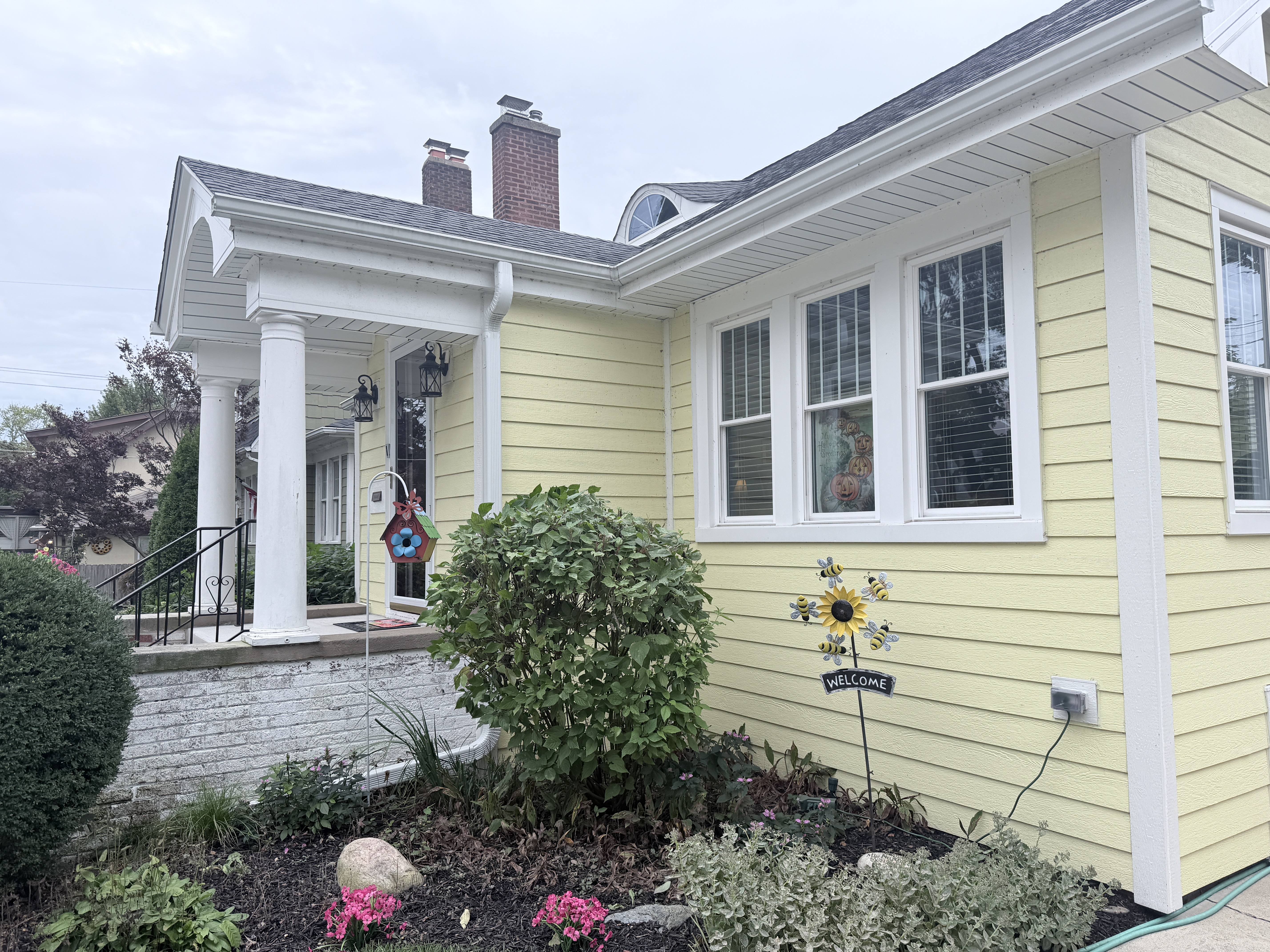 Before House Washing project in Kenosha, WI
