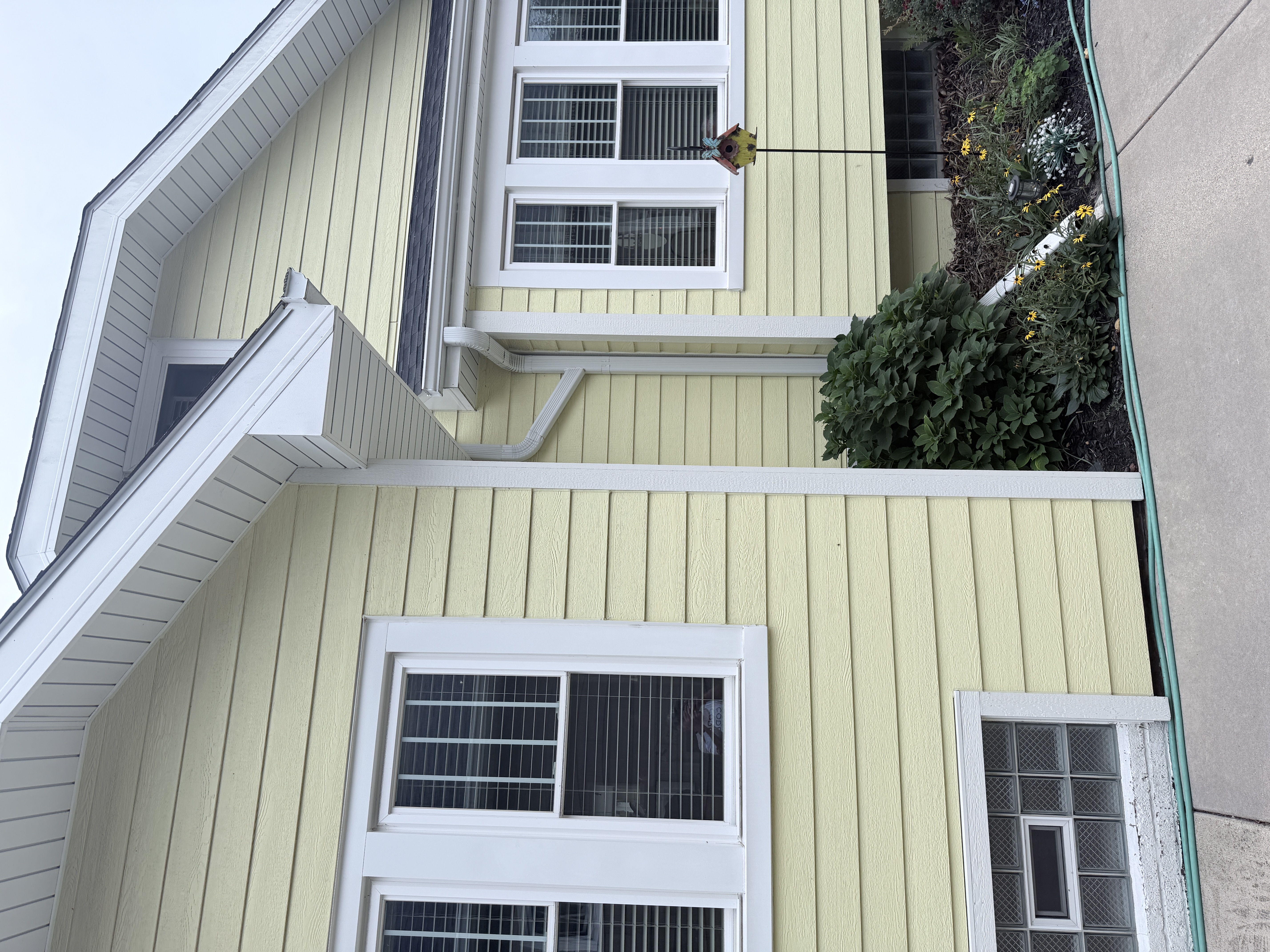 Before House Washing project in Kenosha, WI