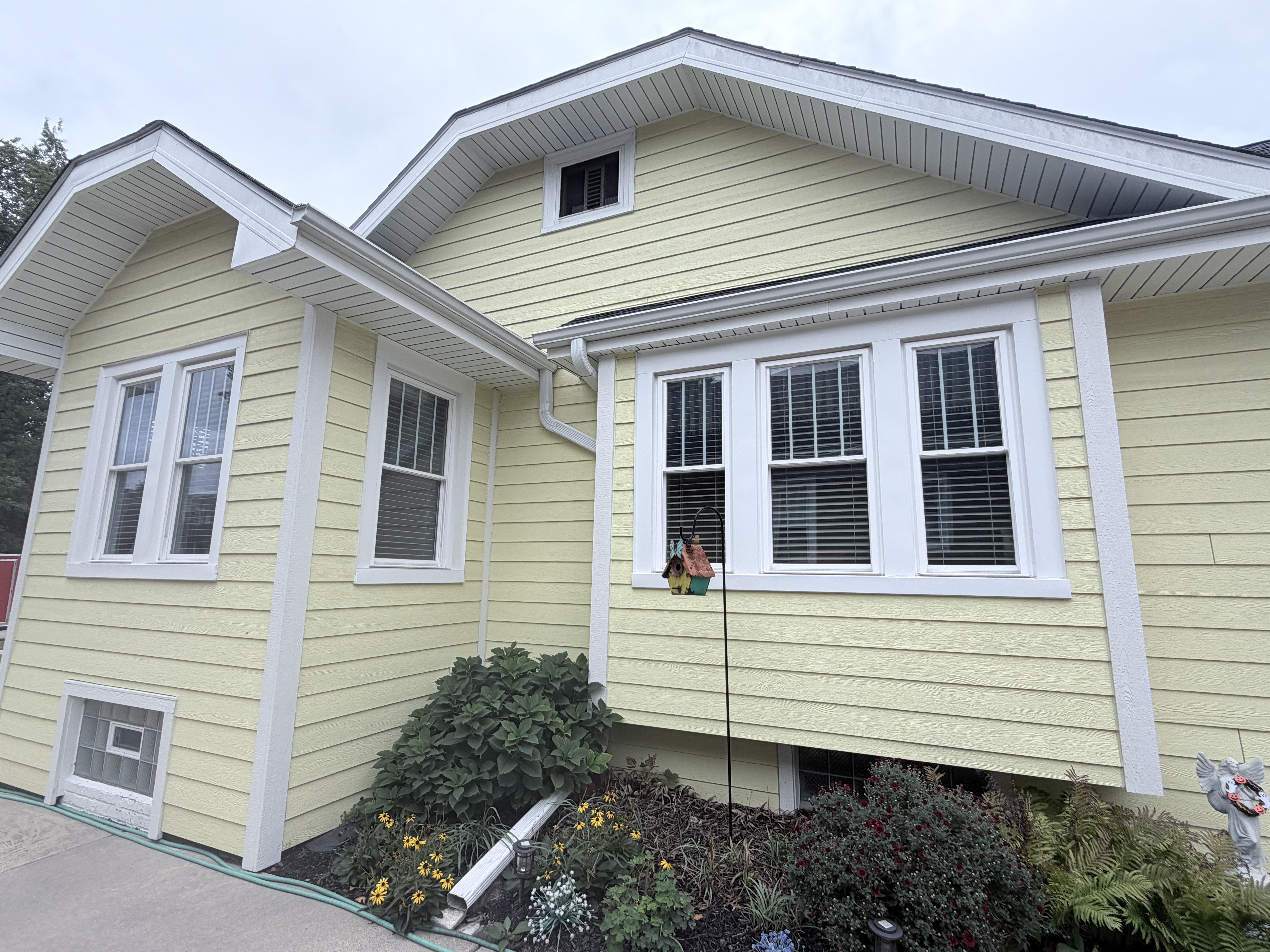 Before House Washing project in Kenosha, WI