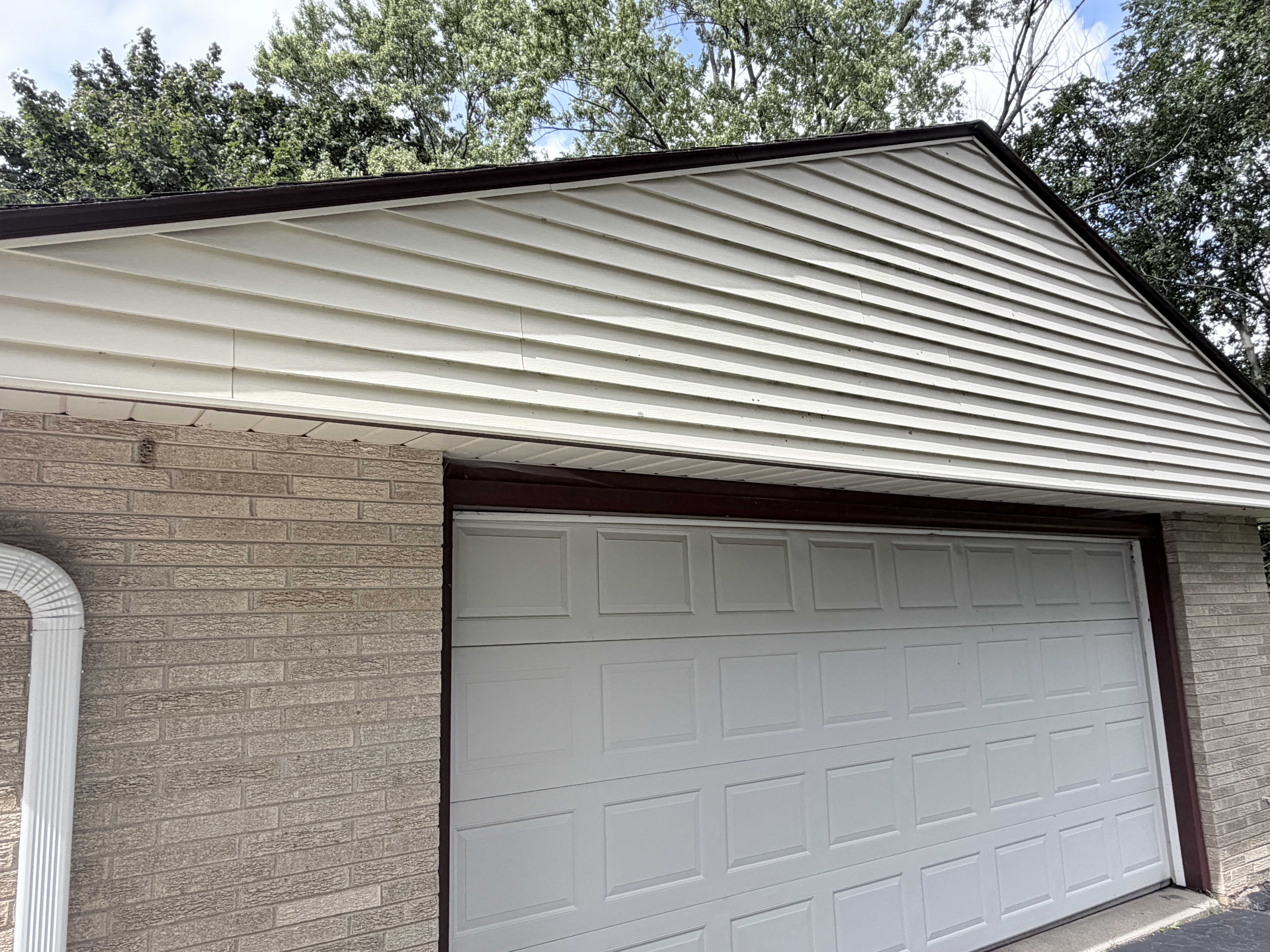 Before House Washing project in Kenosha, WI
