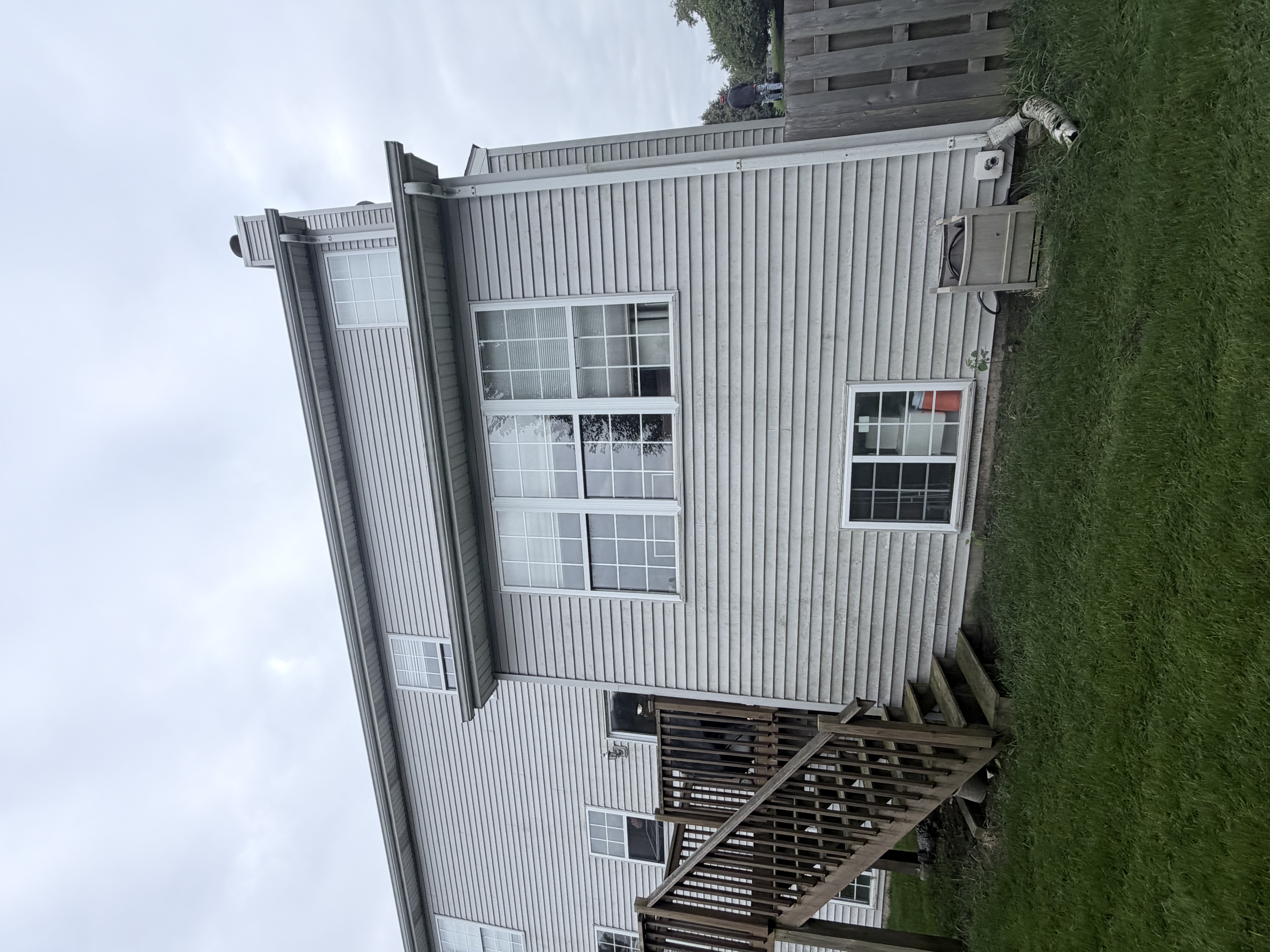 Before House Washing project in Lindenhurst, IL