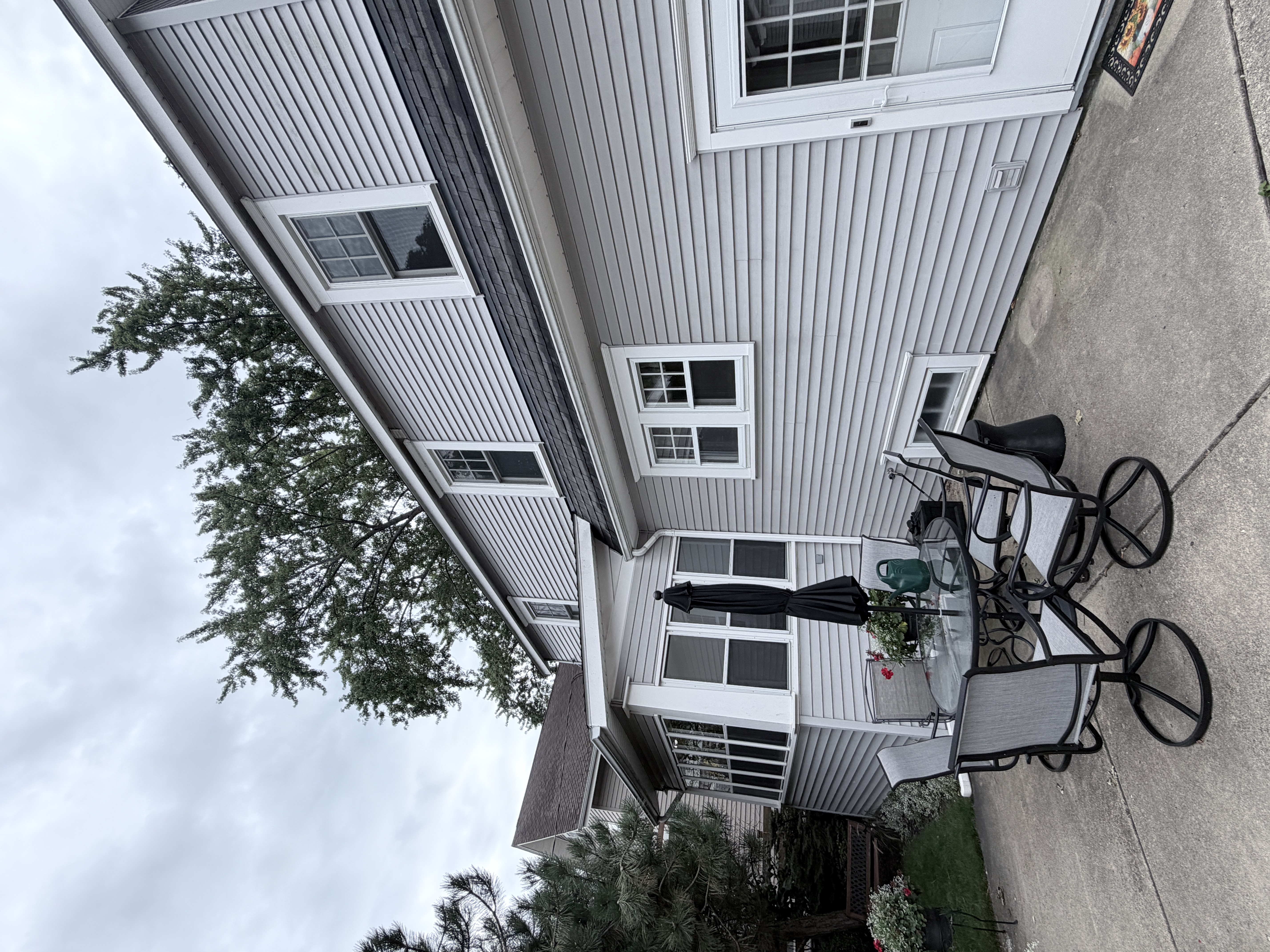 Before House Washing project in Kenosha, WI