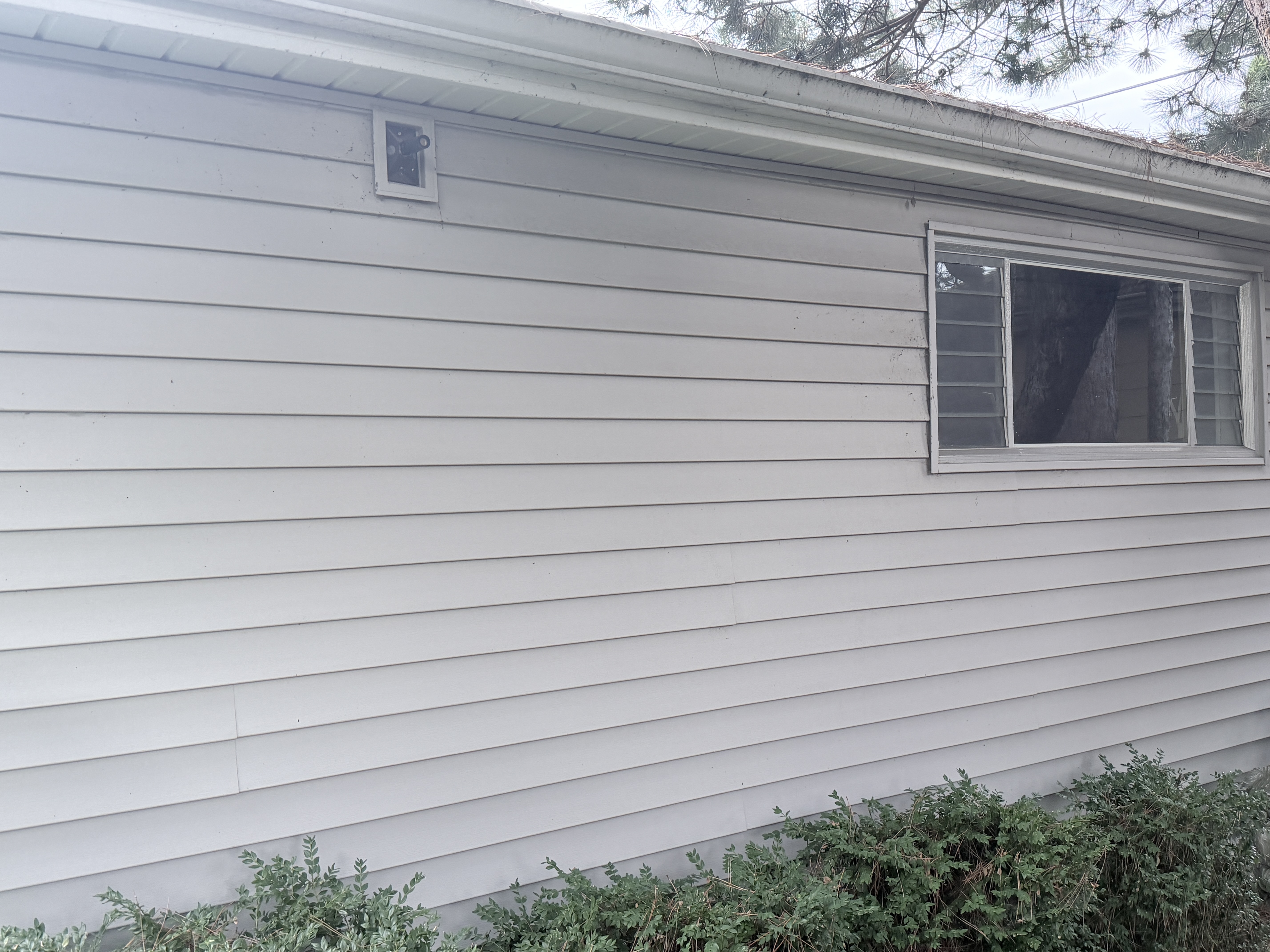 Before House Washing project in Kenosha, WI