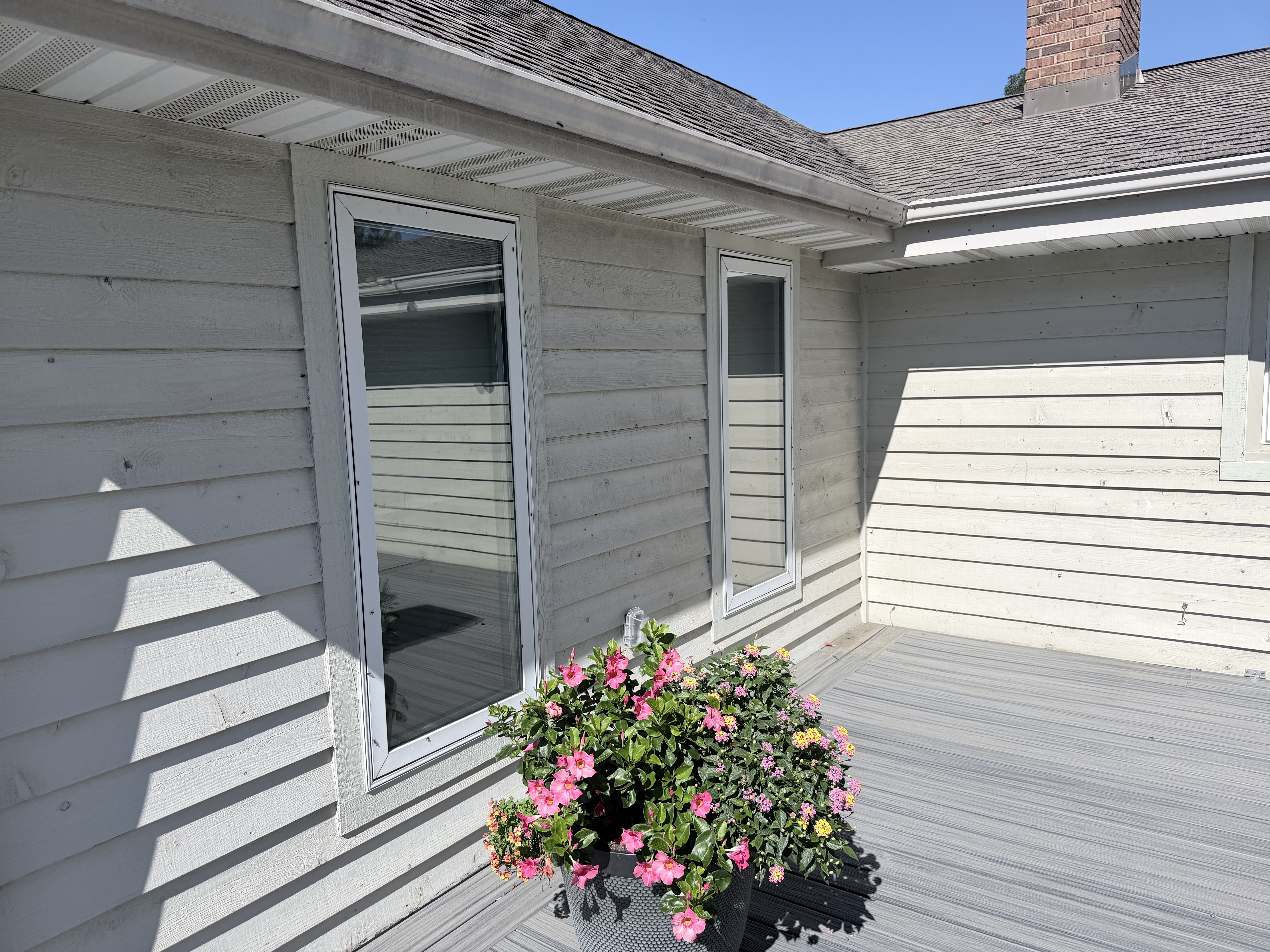 Before house washing in Bristol, WI by Code 3 Cleaning — pair 6 of 13, project #1740