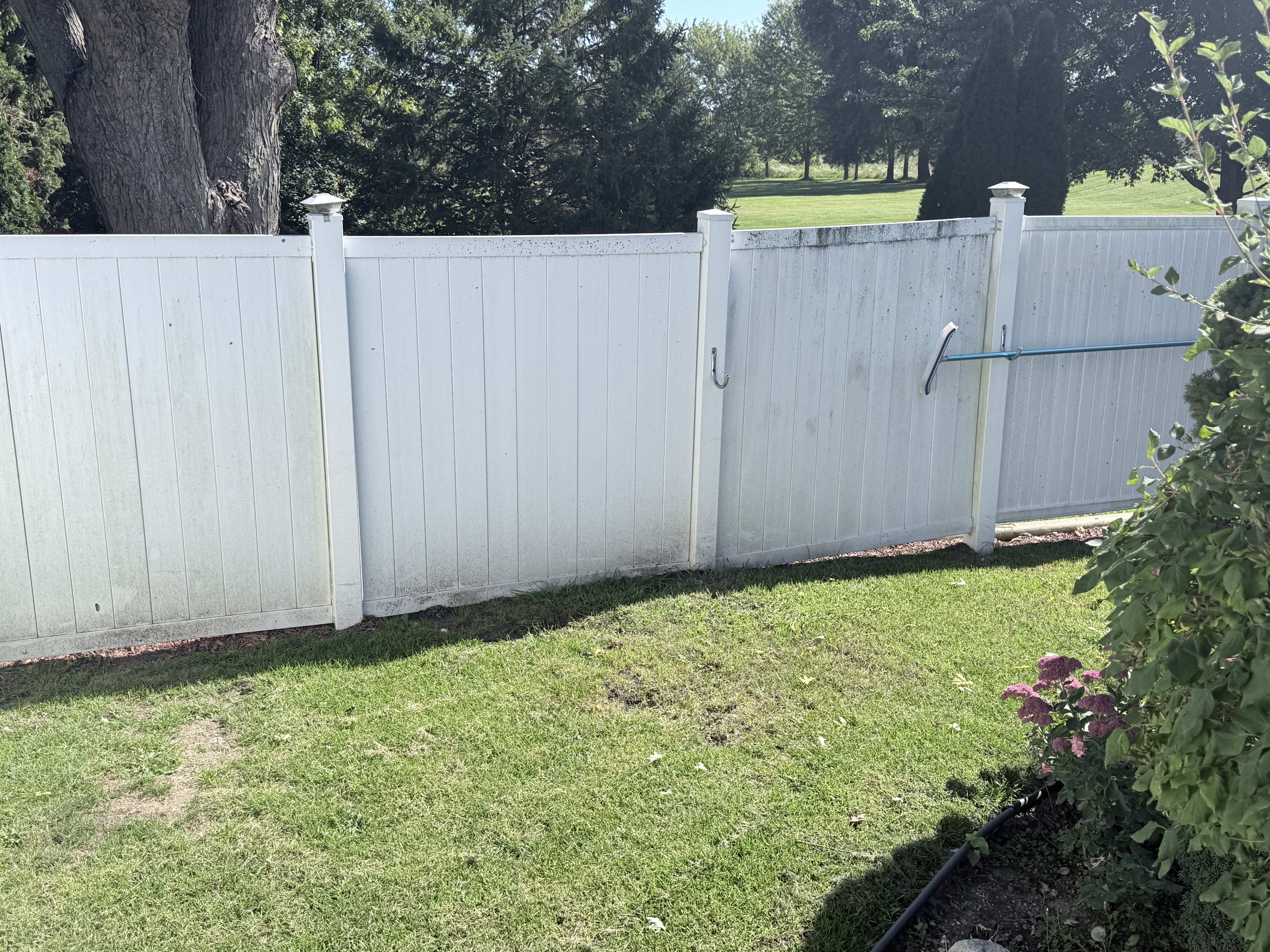 Before house washing in Bristol, WI by Code 3 Cleaning — pair 8 of 13, project #1740