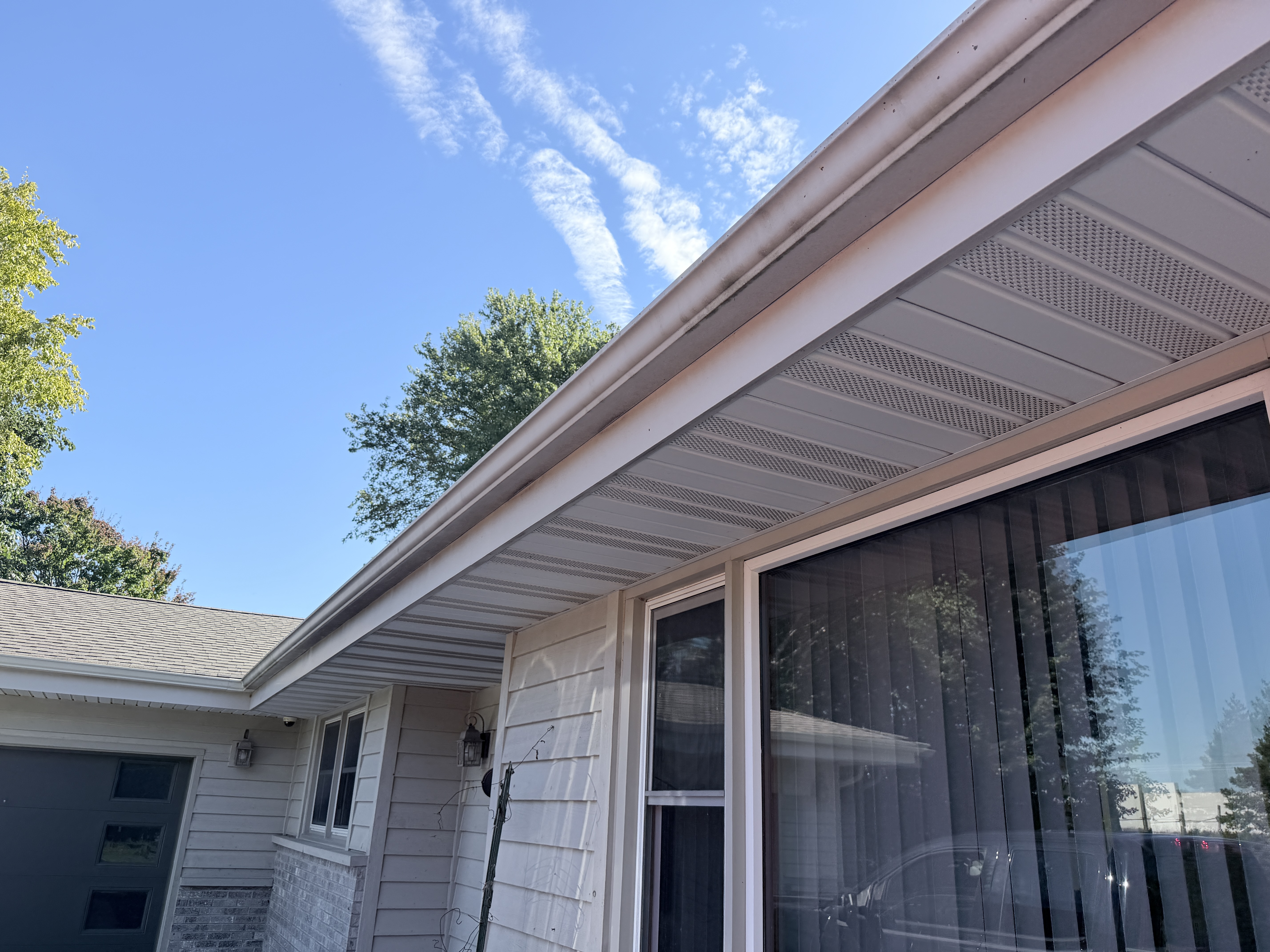Before house washing in Bristol, WI by Code 3 Cleaning — pair 9 of 13, project #1740