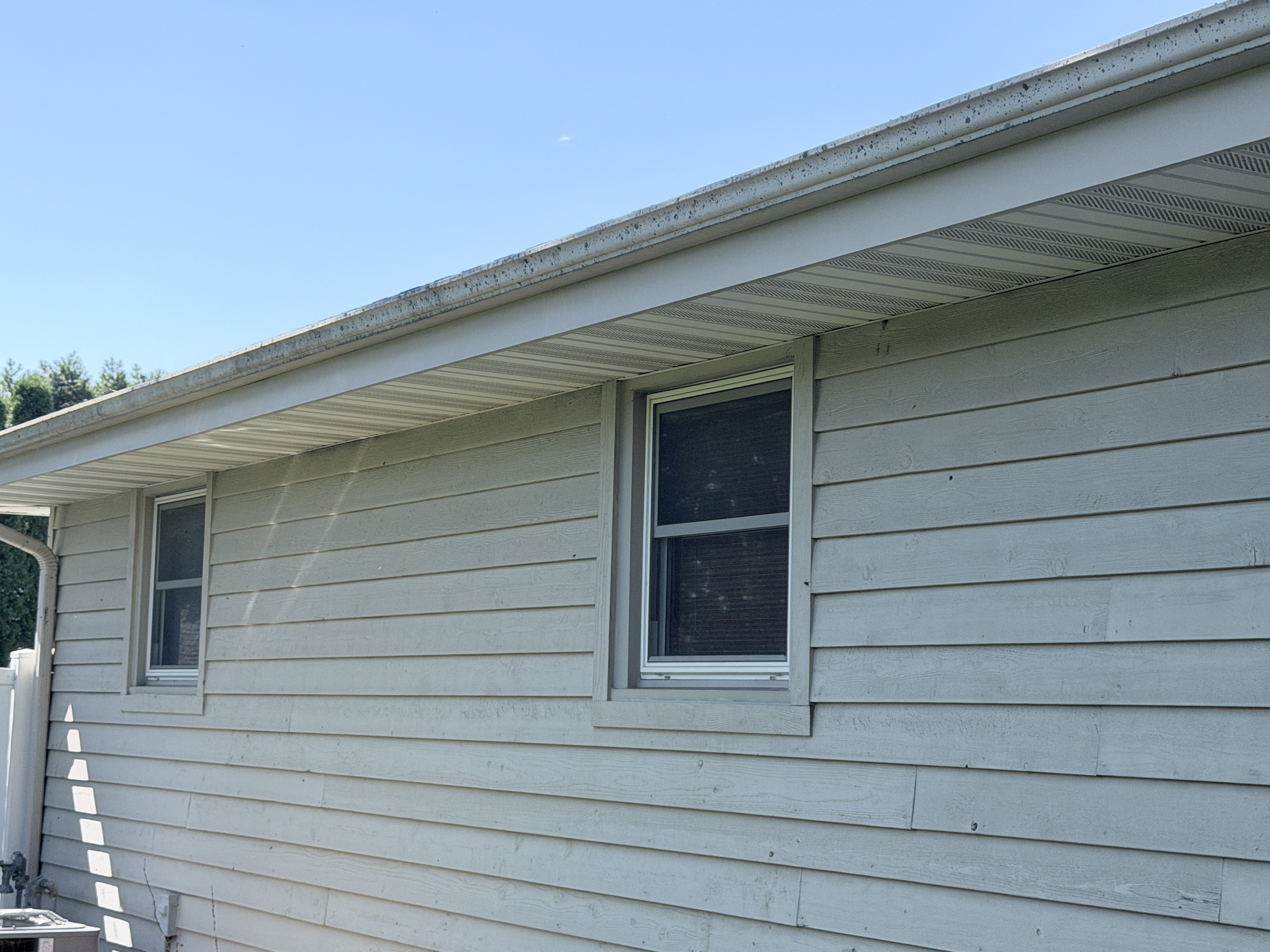Before house washing in Bristol, WI by Code 3 Cleaning — pair 13 of 13, project #1740