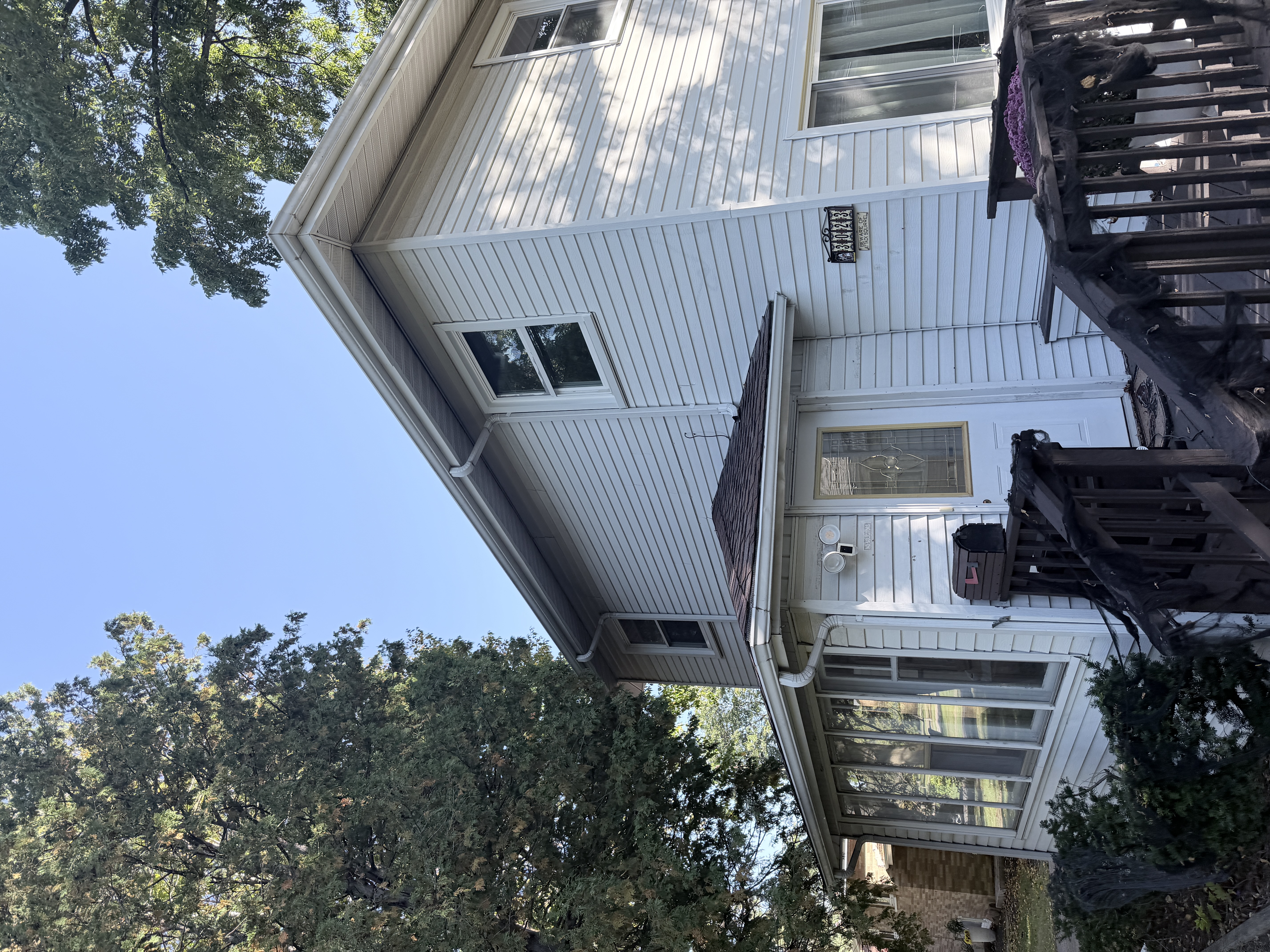 Before roof washing in Zion, IL by Code 3 Cleaning — pair 3 of 10, project #1842