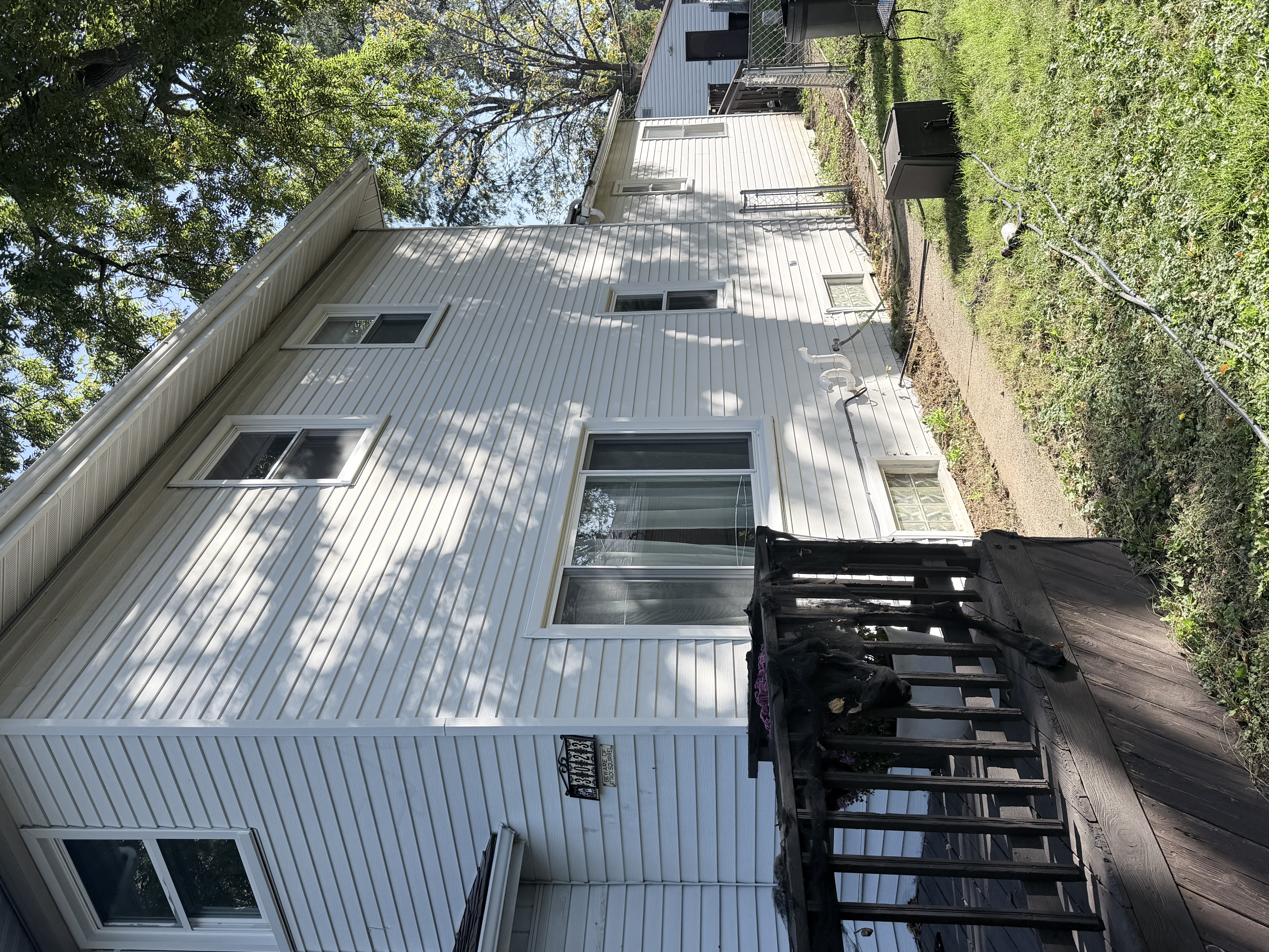 Before roof washing in Zion, IL by Code 3 Cleaning — pair 4 of 10, project #1842