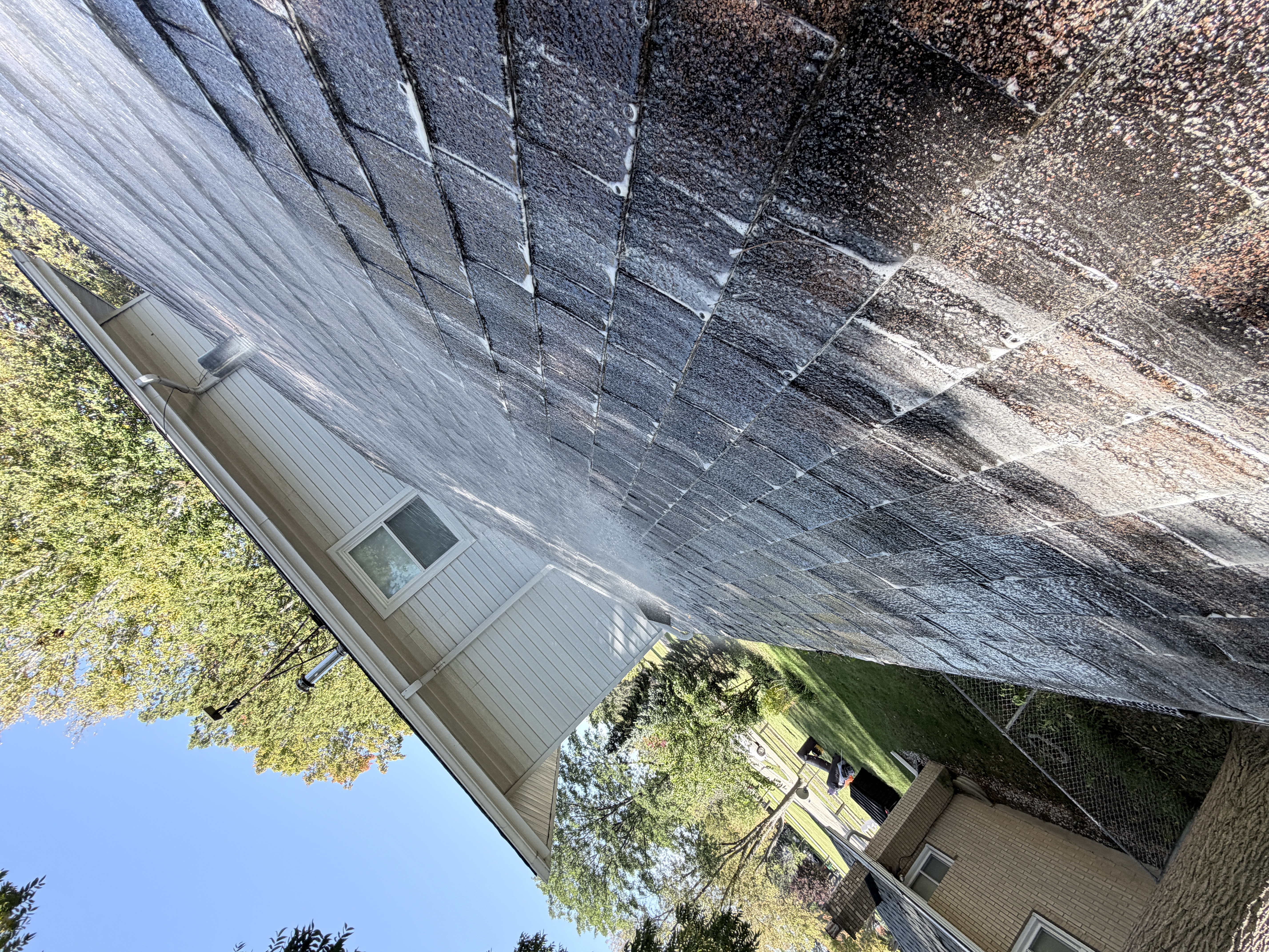 After Roof Washing project in Zion, IL