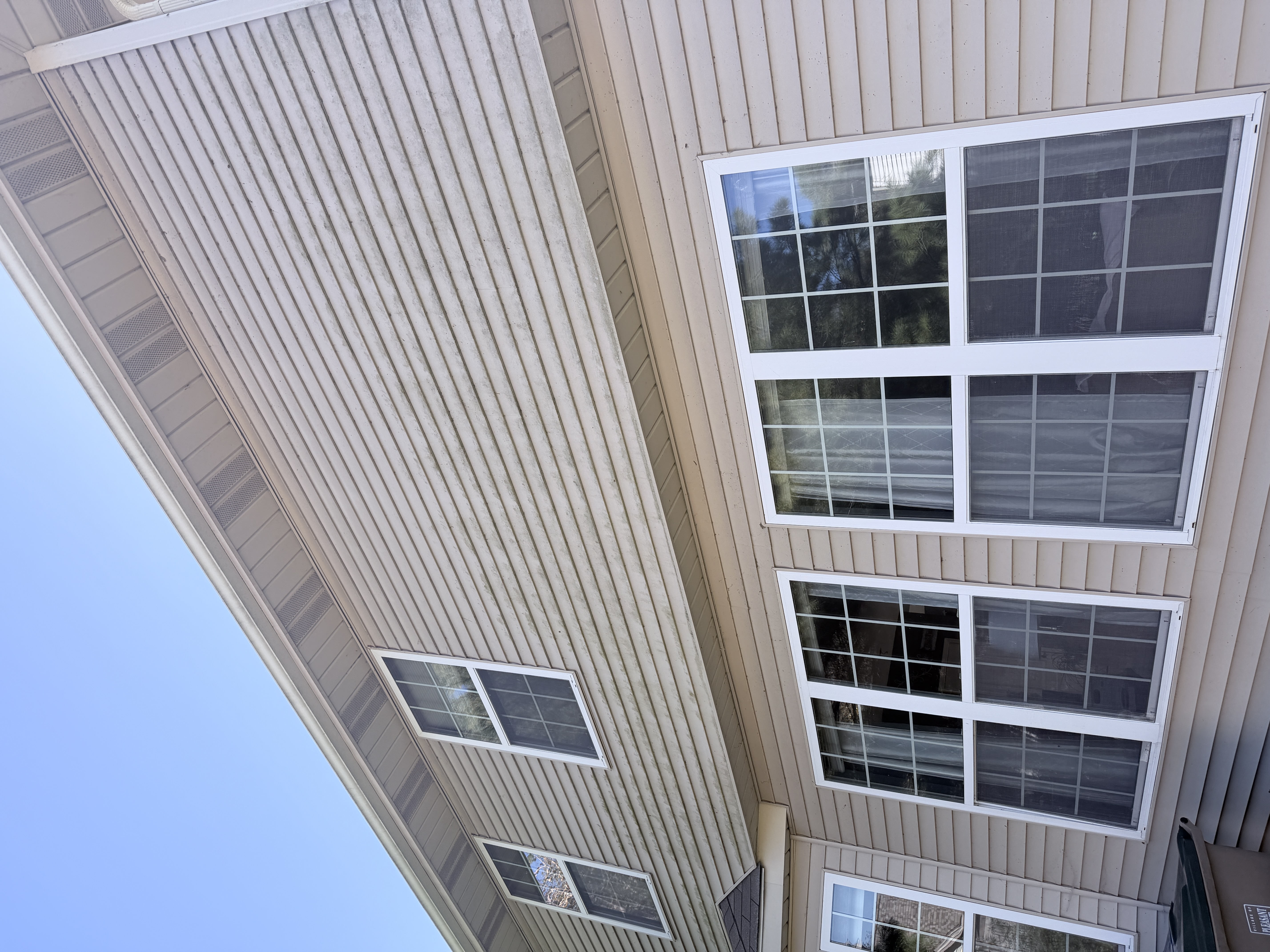 Before house washing in Pleasant Prairie, WI by Code 3 Cleaning — pair 1 of 11, project #1865