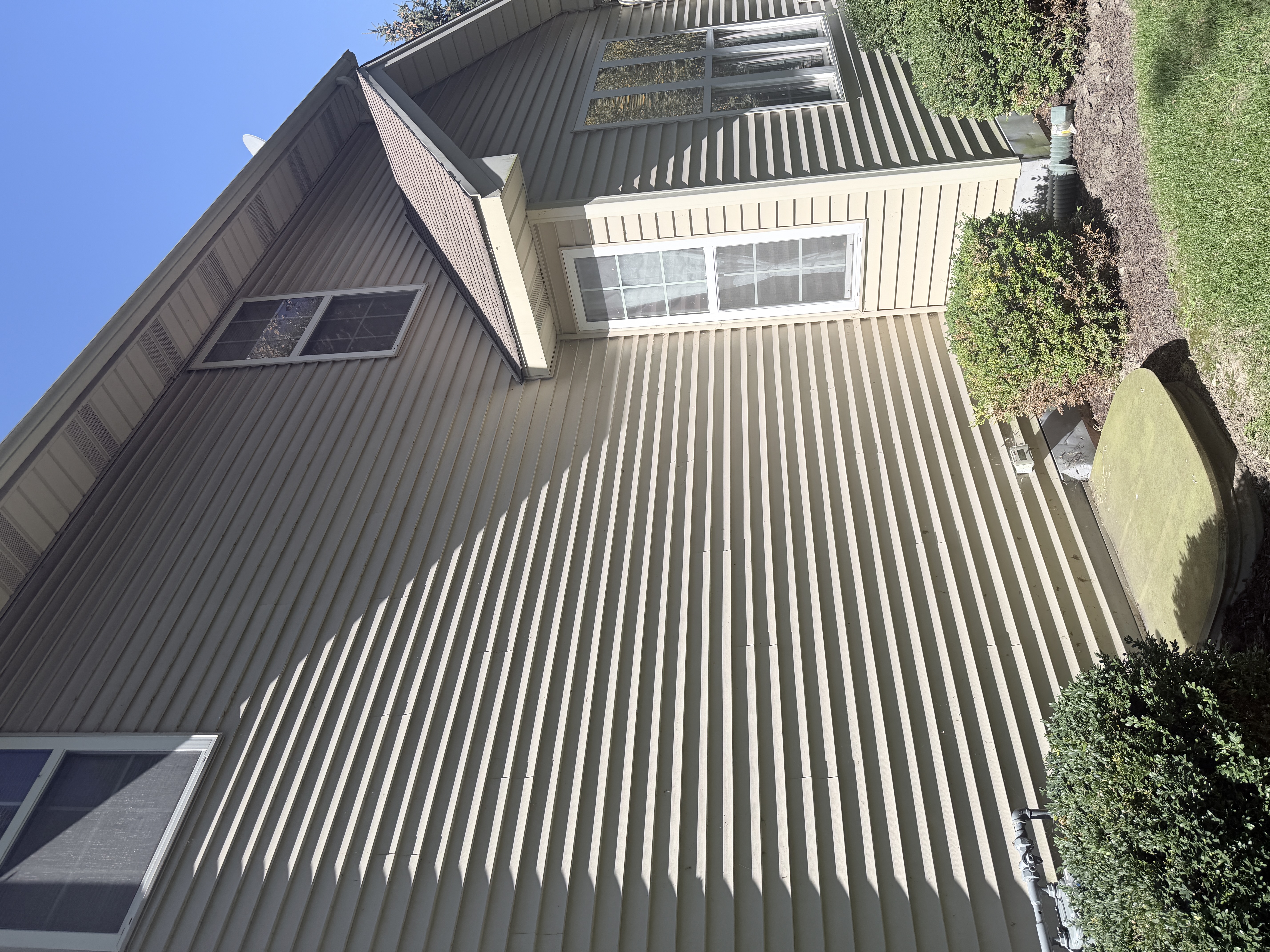 Before house washing in Pleasant Prairie, WI by Code 3 Cleaning — pair 6 of 11, project #1865