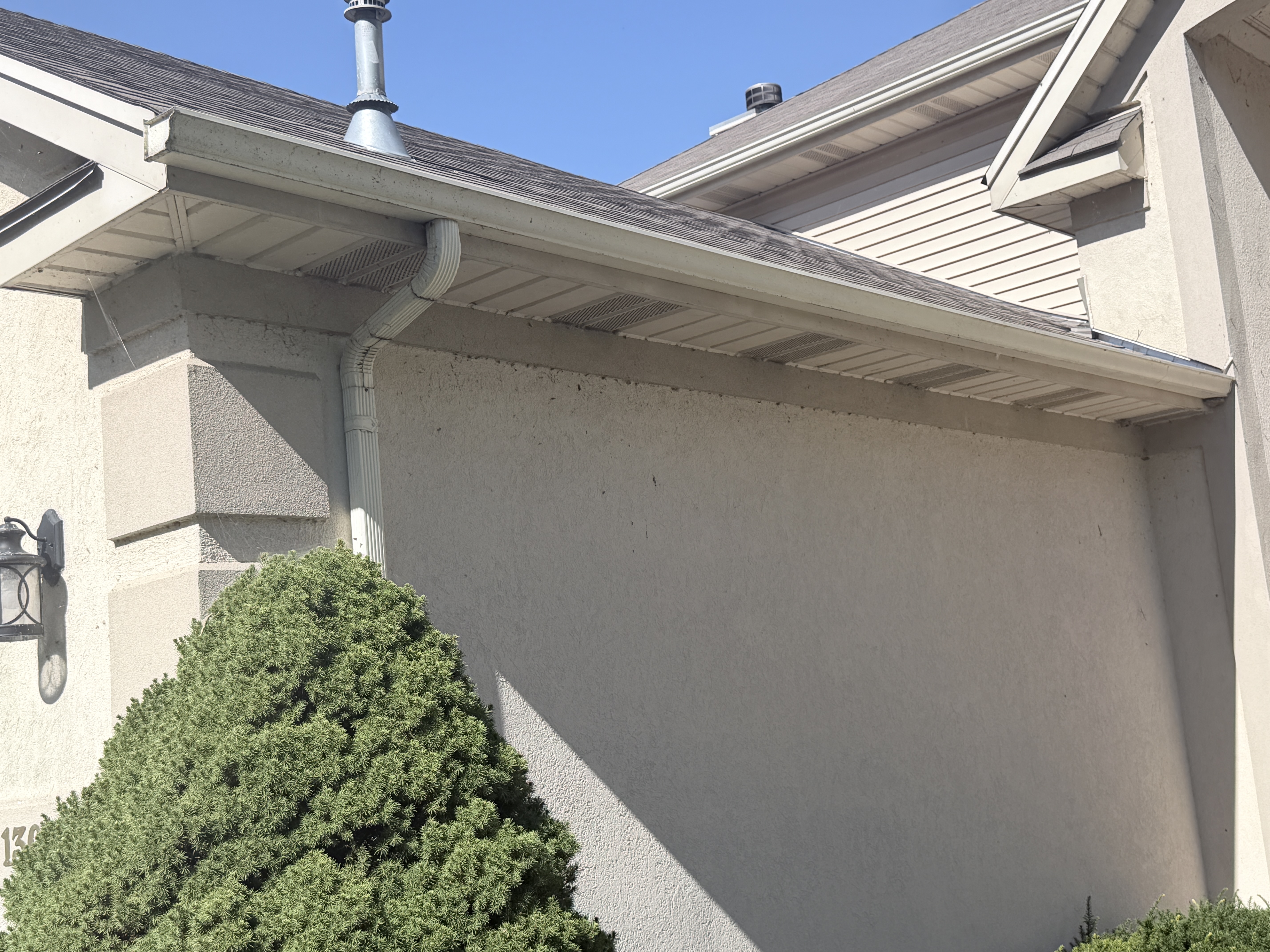 Before house washing in Pleasant Prairie, WI by Code 3 Cleaning — pair 9 of 11, project #1865
