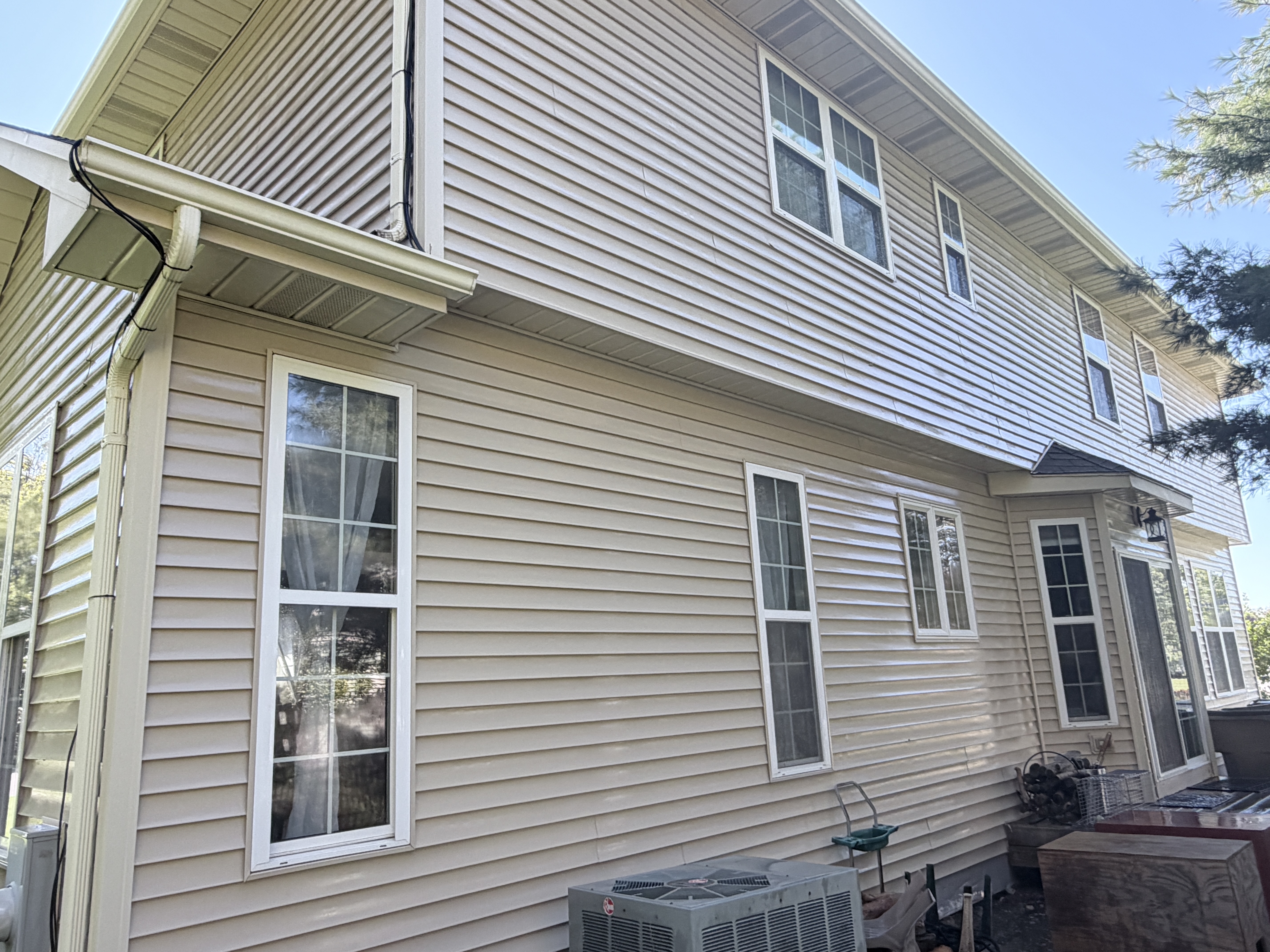 After house washing in Pleasant Prairie, WI by Code 3 Cleaning — pair 7 of 11, project #1865