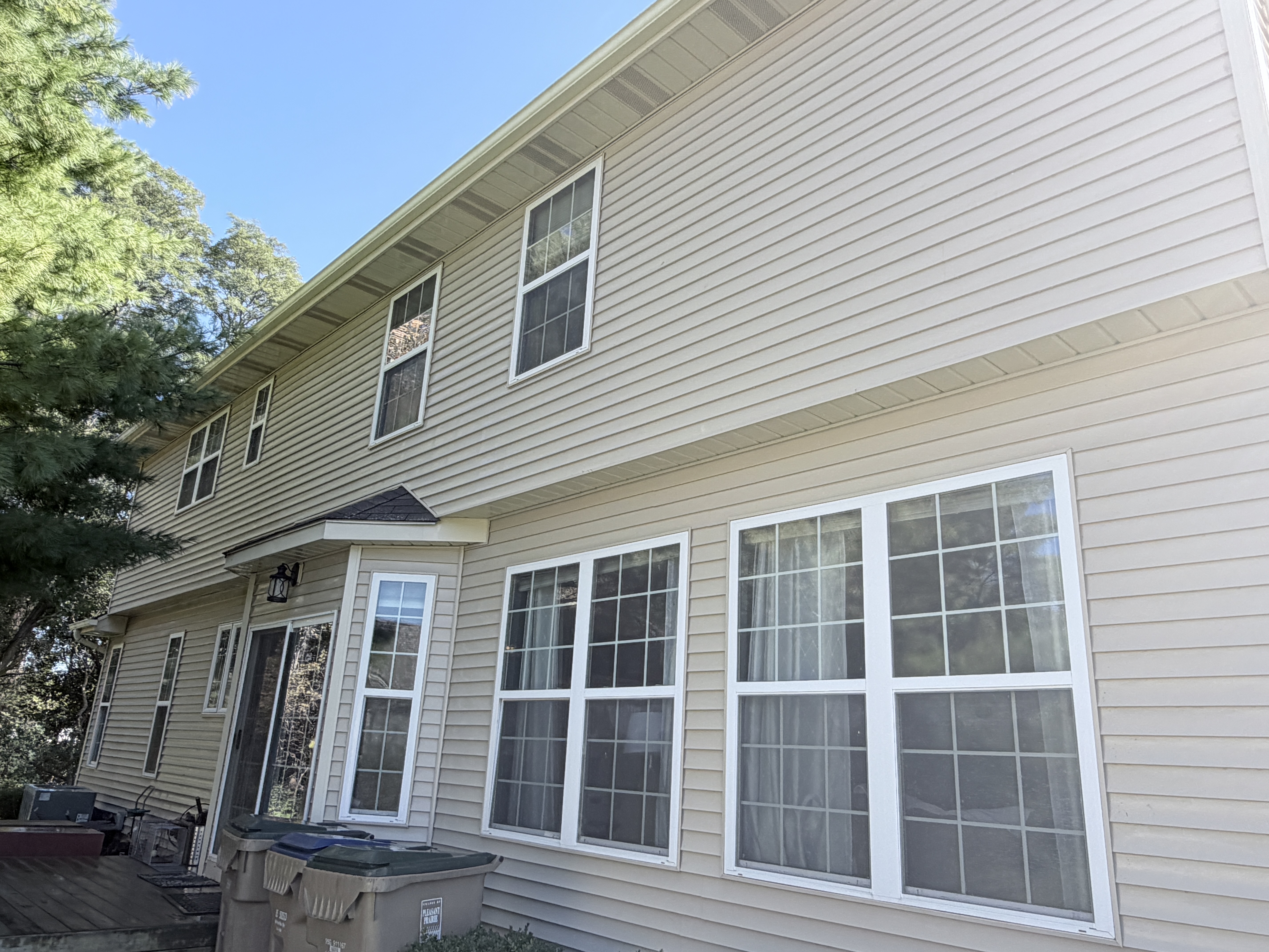 After house washing in Pleasant Prairie, WI by Code 3 Cleaning — pair 8 of 11, project #1865