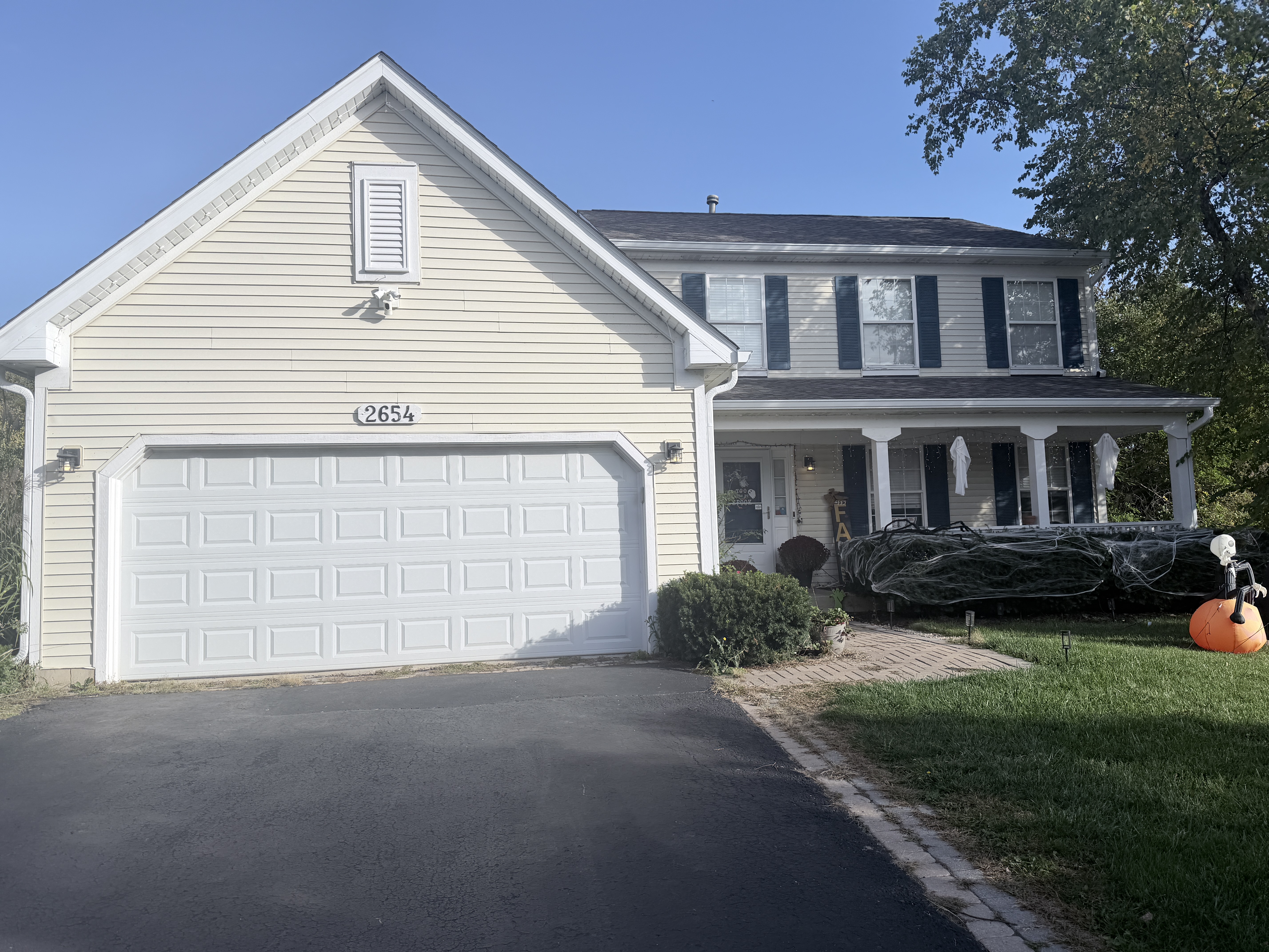 Before house washing in Lindenhurst, IL by Code 3 Cleaning — pair 3 of 5, project #1921