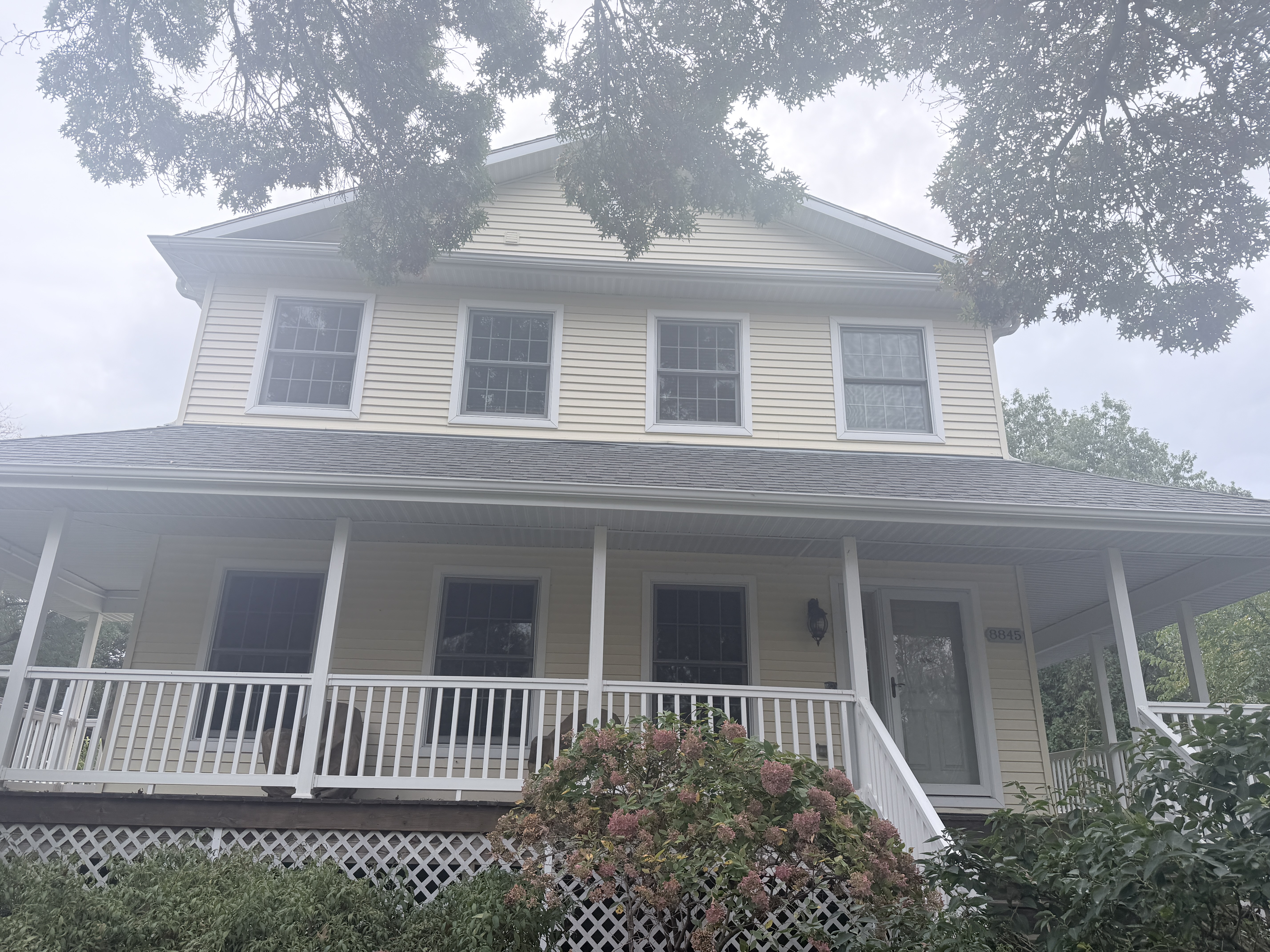 Before House Washing project in Pleasant Prairie, WI