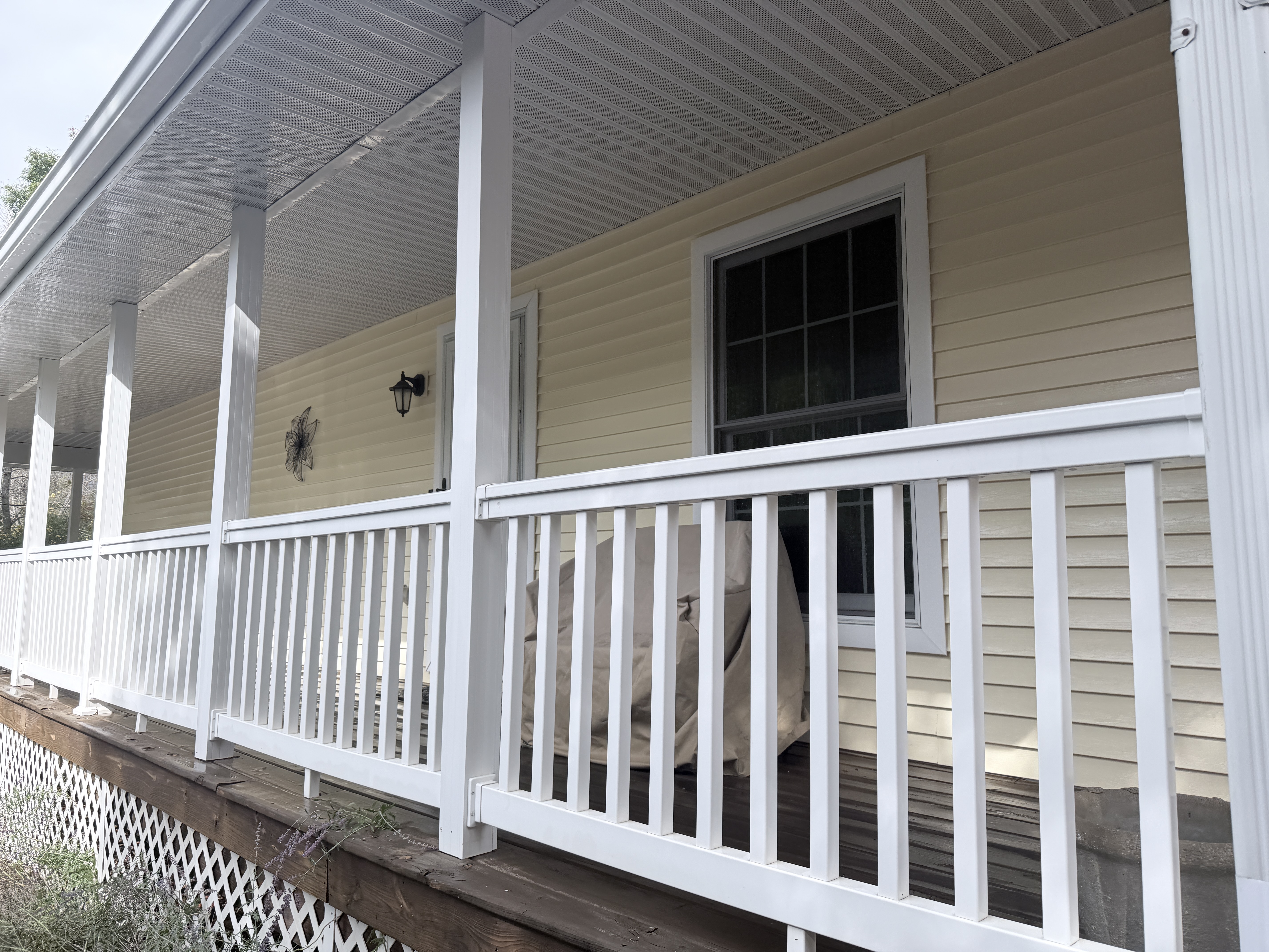 After house washing and fence cleaning in Pleasant Prairie, WI by Code 3 Cleaning — pair 4 of 10, project #1936