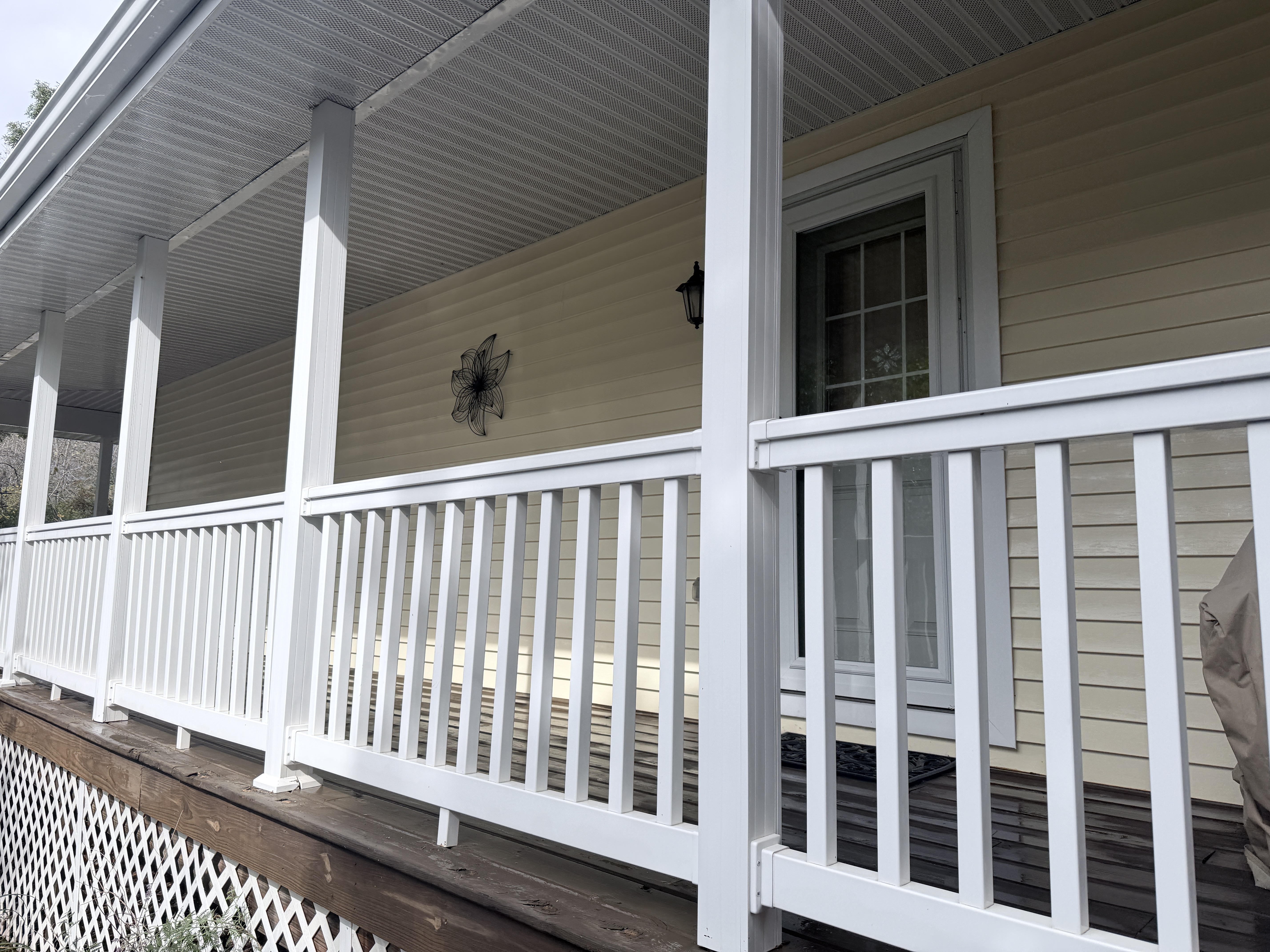 After house washing and fence cleaning in Pleasant Prairie, WI by Code 3 Cleaning — pair 3 of 10, project #1936